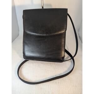 Leather crossbody purse Unbranded VGUC 8x7x3" Y2K Strap 40x42"can be smaller